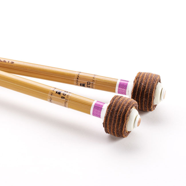 Baguettes de timbales Angelini - Staccato cuir/alcantara Ø 26 x 16 mm