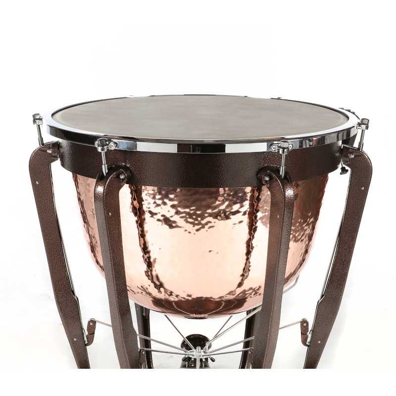 Timbale Bergerault Grand Professionnel fût cuivre prodond martelé Ø 26" – Image 2