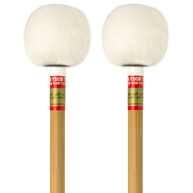 Baguettes de timbales inaki - tête ronde - soft bague rouge