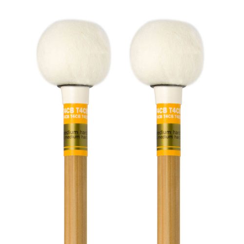 Baguettes de timbales inaki - tête ronde - medium bague jaune