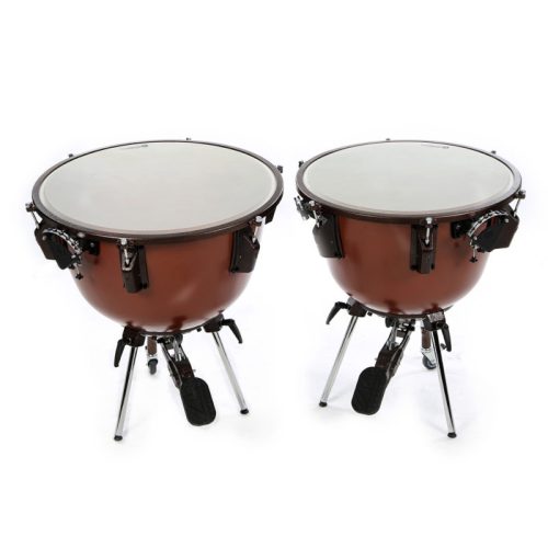 Jeu de 2 timbales Bergerault Voyager fût fibre de verre Ø 26" & 29" avec housses