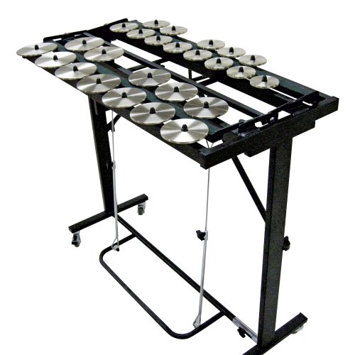 Jeu de crotales Zildjian / Châssis Bergerault avec étouffoir à pédale