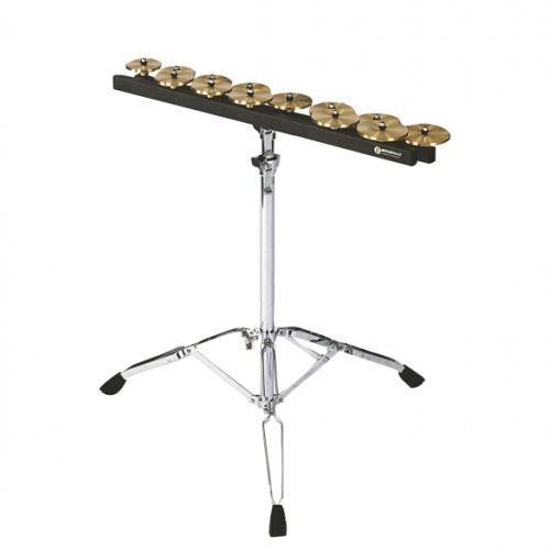 Jeu de crotales Zildjian aigüe C7-C8 avec stand et pied