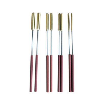 Battes de triangle Bergerault avec housse Obus laiton